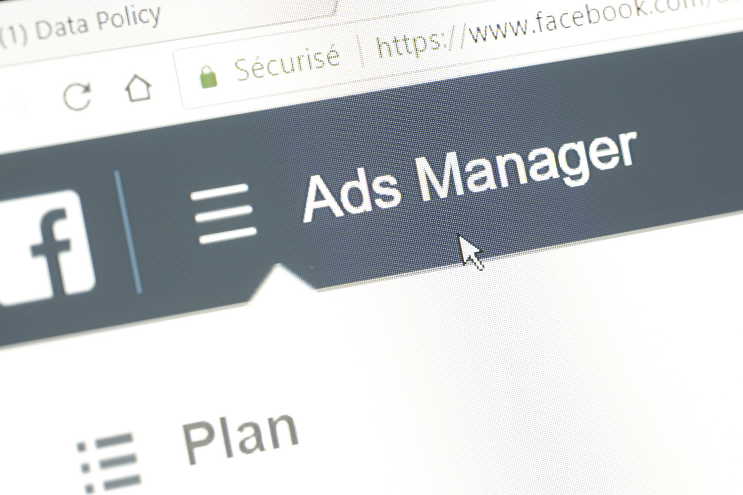 Social media advertising concept